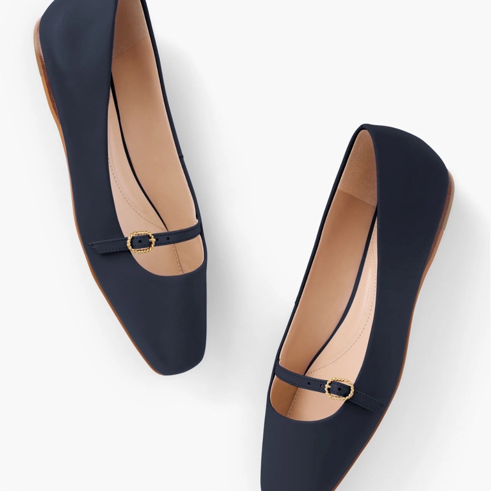 Talbots Navy Blue Women's Flats with Strap